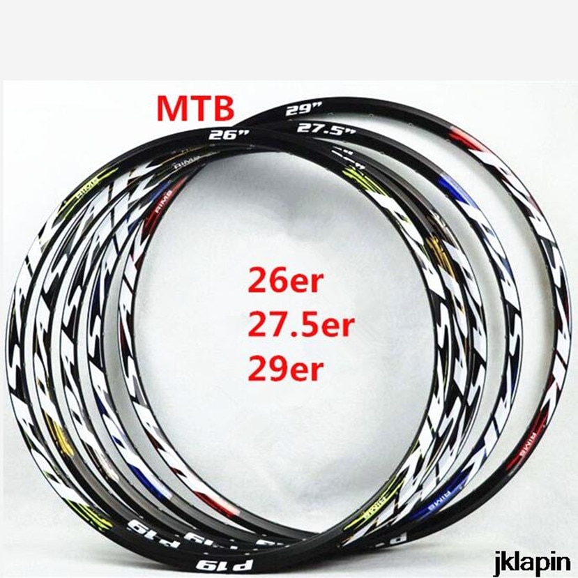 Mtb fälgar mountainbike fälgar 26/27.5/29 tum skivbroms aluminium cykel fälg tryall 24/32 hål dubbeldäck cirklar hjul