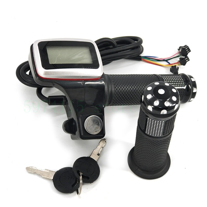 60v Throttle Knob Accelerator With Lcd Display, For Harley Electric Scooter / Electric Bicycle