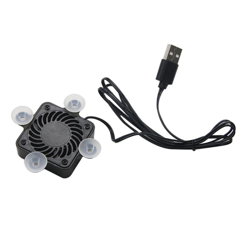 Universal Portable Mini USB Mobile Phone Cooling Pad Cooler Fan Radiator Heat Sink with 4 Small Suction Cup