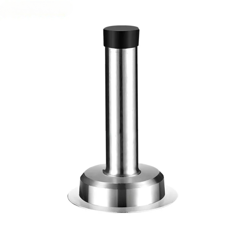 ZEXEF Edelstahl-Türstopper, Wandmontage, Türstopper, Gummihalter, Fang, Bodenbefestigung mit Schrauben, Heim-Hardware