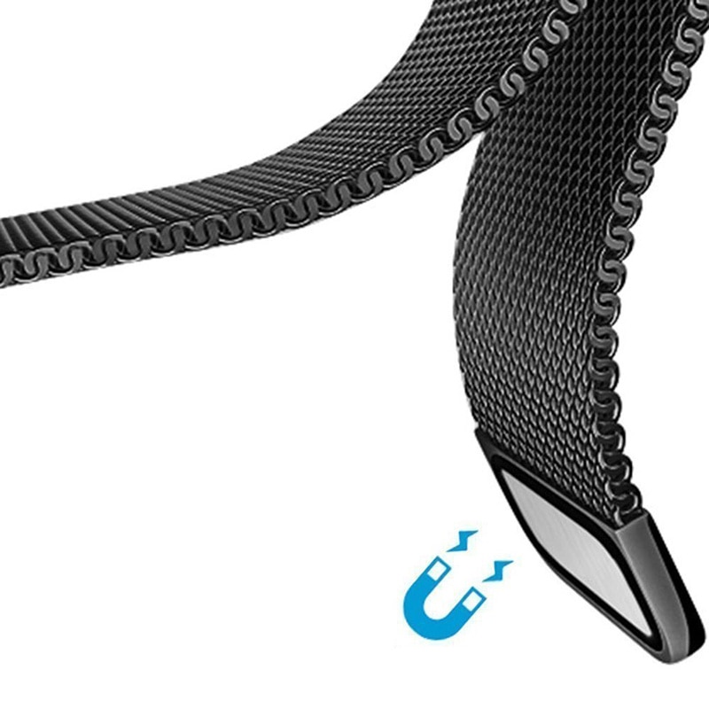 B57 Smartwatch Bracelet Stainless Steel Milanese Loop Watch Band Magnetic Closure Hero Band 3 Wrist Strap Metal Replacement