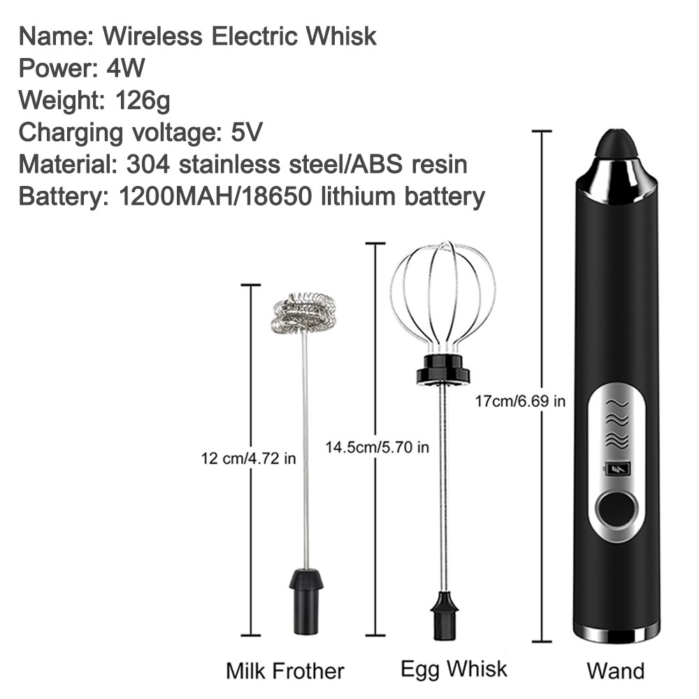LIFENOVA 3 Modes Electric Milk Frother Frothing Foamer blender mixer