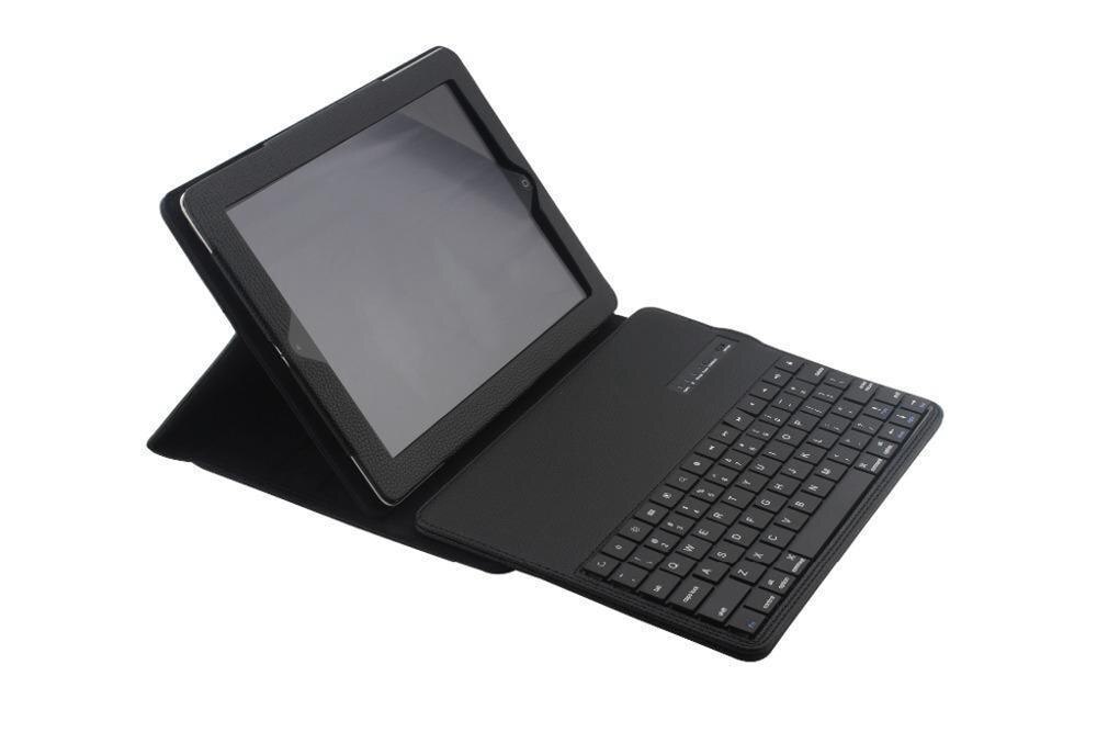 Smart PU Leather Cover Case For Apple ipad 2 3 4 A1459 A1458 A1460 Removable Bluetooth Keyboard Tablet Case+Stylus Pen.