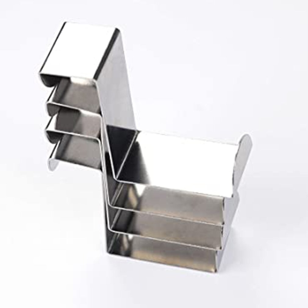4Pcs Rvs Materiaal Z-Vormige Haak Deur Achter Kastdeur Dual-Purpose Haak Praktische Creatieve haak