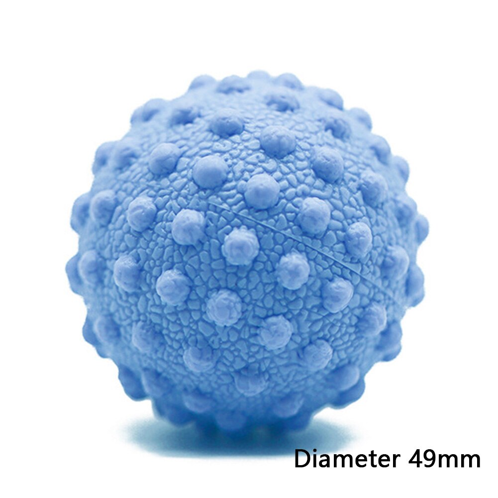 TPR Spiky Massage Ball Trigger Point Hand Foot Pain Relief Plantar Fasciitis Reliever Exercise Ball Hedgehog TrainingGriper Ball: Blue