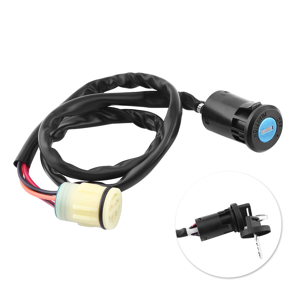 Motorcycle ATV Ignition Key Switch Assembly with 2 matching keys fit For Honda TRX420 Rancher 07-11 TRX450 Foreman 02-04