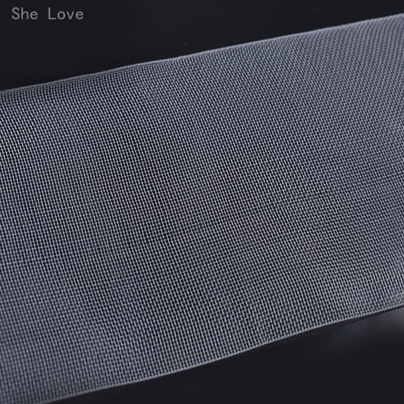 Chzimade 10 Metres Transparent Curtain Tape Border Pleat Trim Tape Ribbon Lace Grommet Header Tape Curtain Accessories