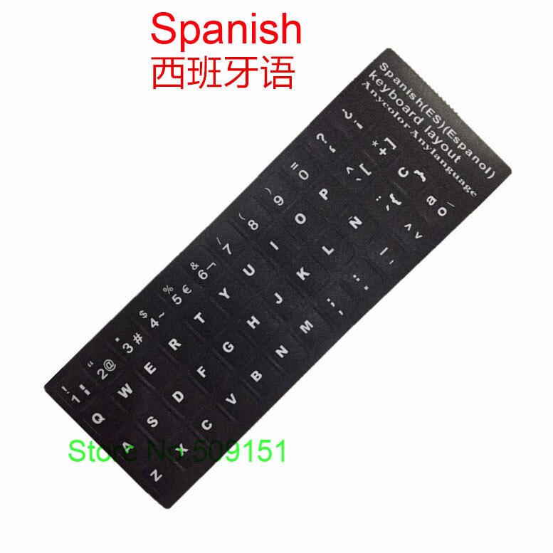 2 PCS Computer ESP Spaanse Keyboard Stickers Voor Macbook Air Pro 11 13 15 Laptop Spaanse Keyboard Skin Cover Sticker voor iMac