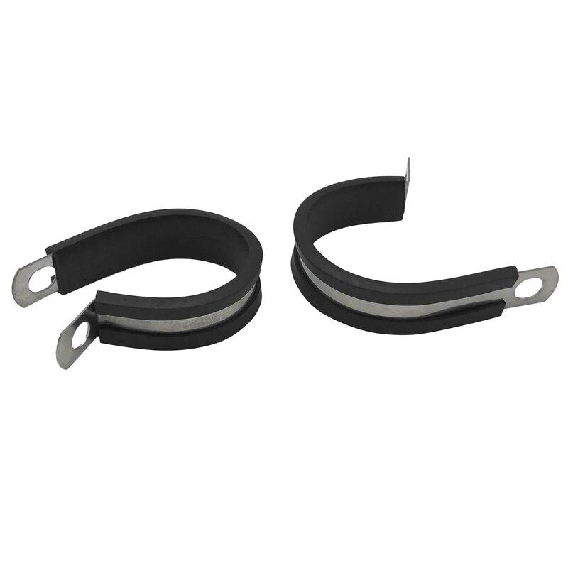 20Pcs 5/4Inch Cable Clamps Stainless Steel Rubber Cushion Pipe Clamps Assorted In for Hose.Cable.Car.Ship