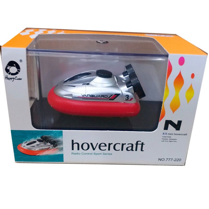 Mini Radio-Controlled Speedboat RC Ship Electric Remote Control Submarines Kid's Scientific Experiment Technology Funny Toy: hovercraft A