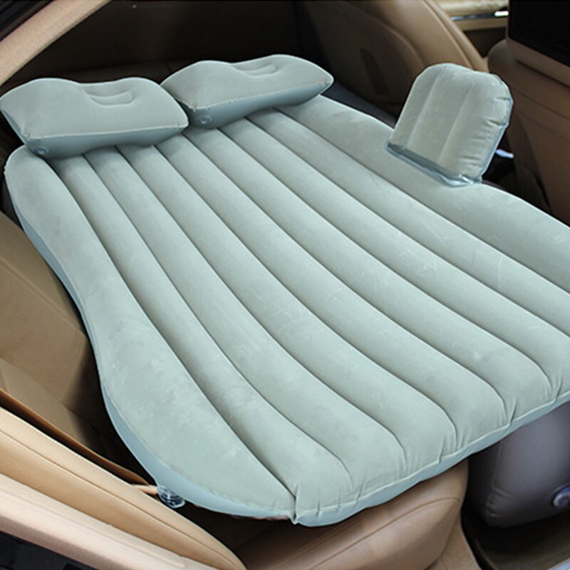 Motolovee PVC Thick Flocking Cloth Split Detachable Airbed Car Inflatable Bed Travel Bed Camping Car Air Mattress Car Sofa Bed