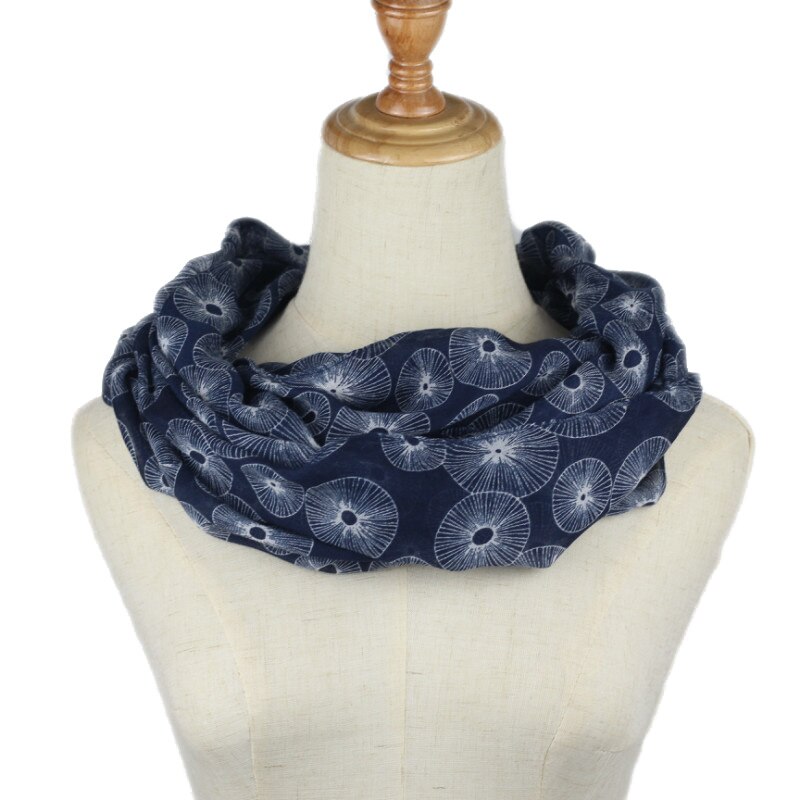 Women printed Ring Scarf Infinity Loop Neckerchief Echarpe Foulard Femme snood spring summer autumn: meiyou6