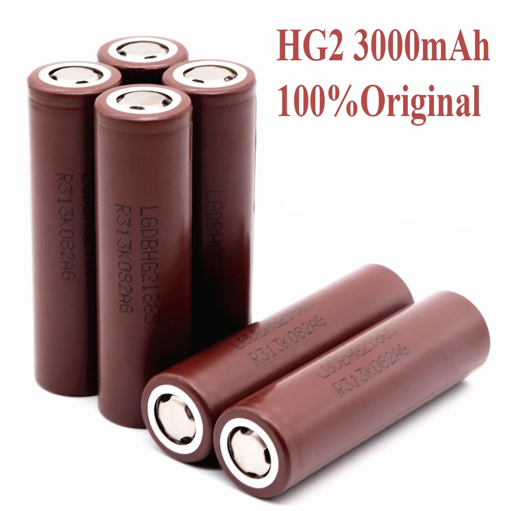 Type 100% Original NCR18650B 3.6 v 3000mah HG2 18650 20A Lithium Rechargeable Battery For Flashlight batteries