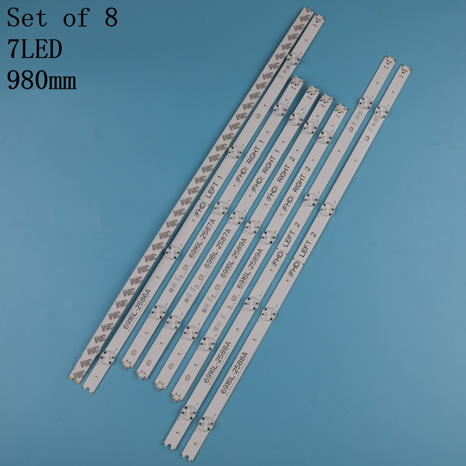 Barras de matriz de LED de TV para LG 49LH615V 49LH630V 49LH615V-ZE 49LH630V-ZJ 49LH6420-NE, tiras de retroiluminación LED, bandas de lentes de lámparas