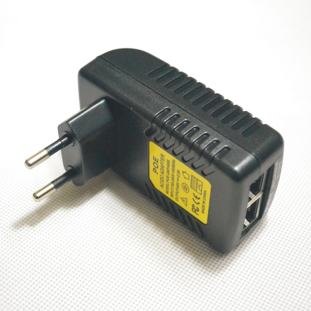 POE Injector 48 v 0.5A poe power adapter injector voor IP video surveillance camera 802.3af EU/US Plug