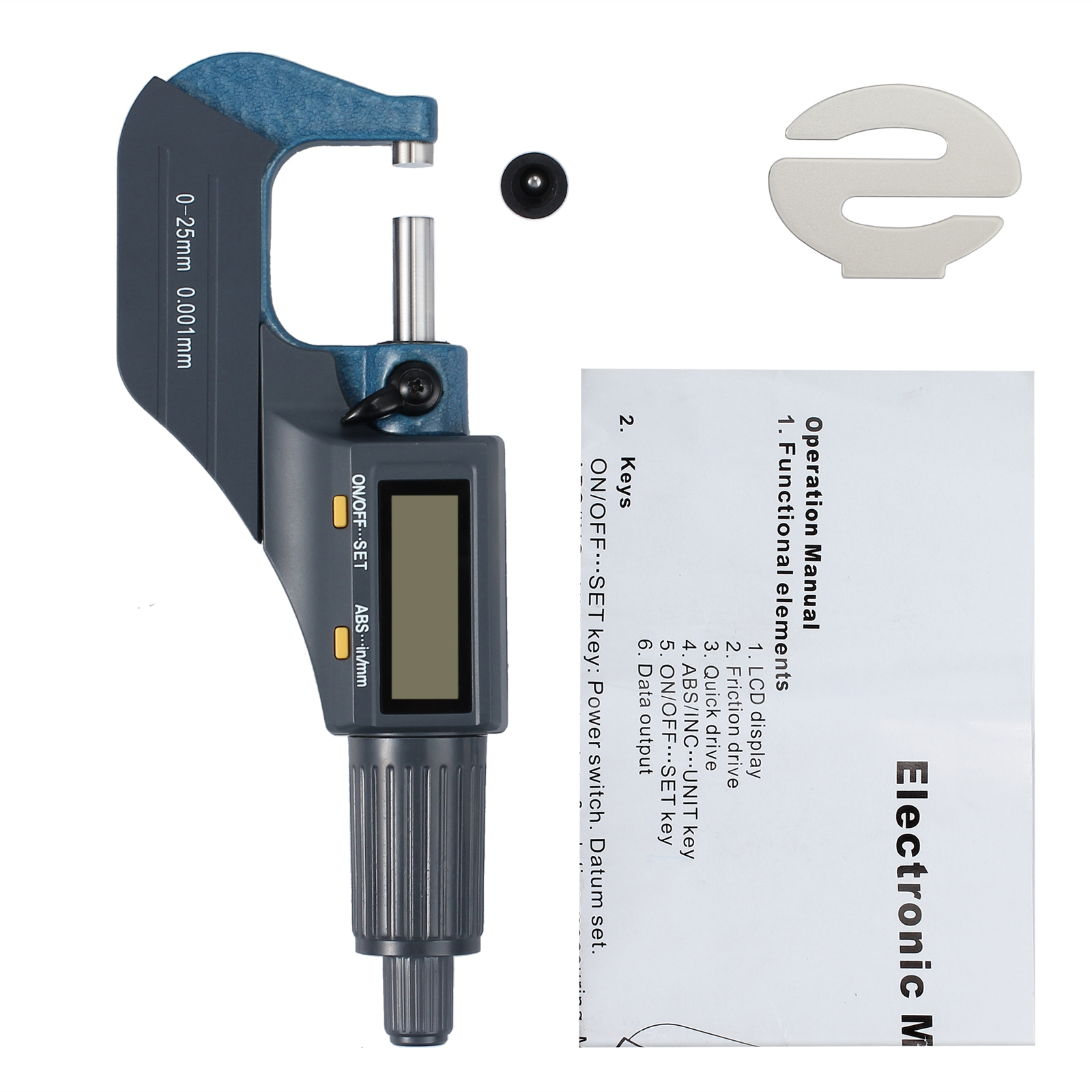 Proster 0-25Mm Digitale Elektronische Micrometer Lcd Display Professionele Tester Tool Meten Metric/Standaard 0.00005 "Resolutie