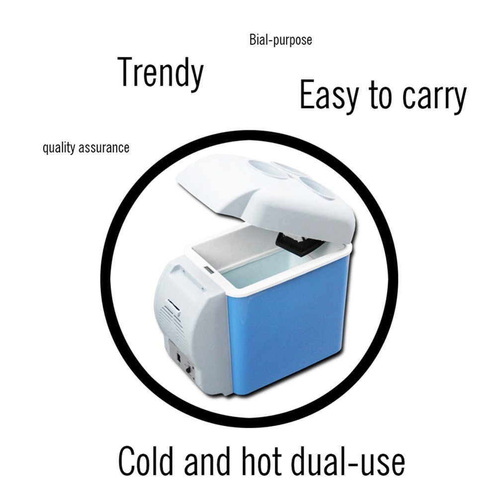12V 7.5L Facilating Car Refrigerator Mini Electronic Refrigerator Freezer Cooler Travel Dual-use