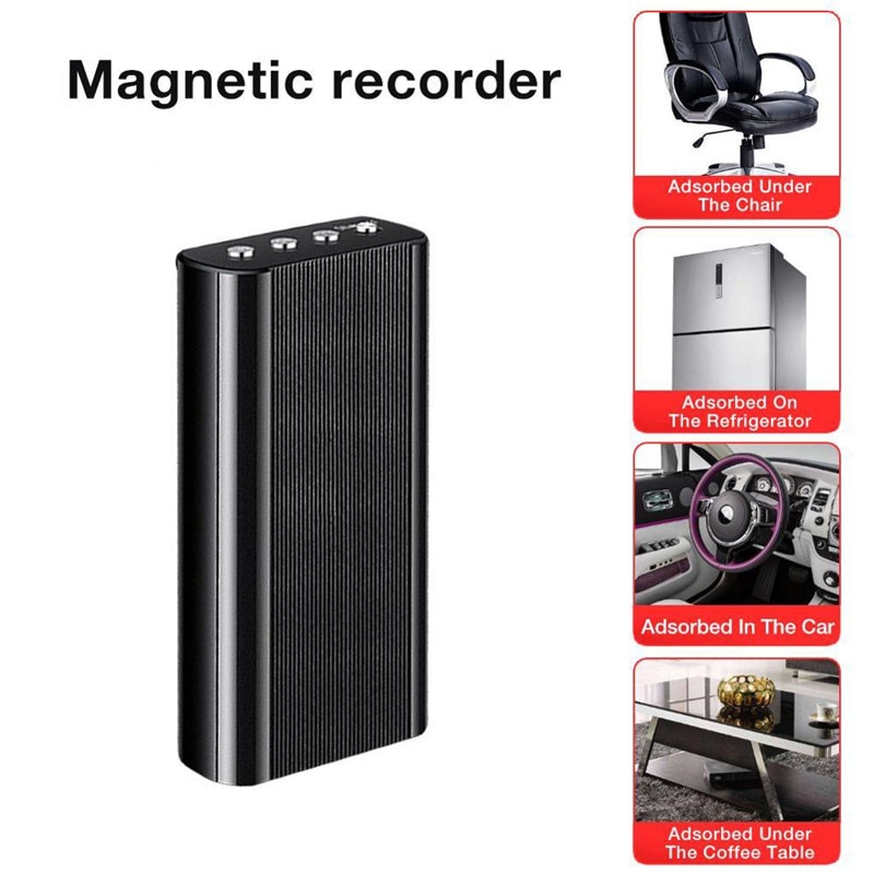 Qzt Magnetische Voice Recorder Draagbare Audio Recorder Professionele Kleine MP3 Speler Dictaphone Mini Digitale Voice Recorder Pen 8Gb