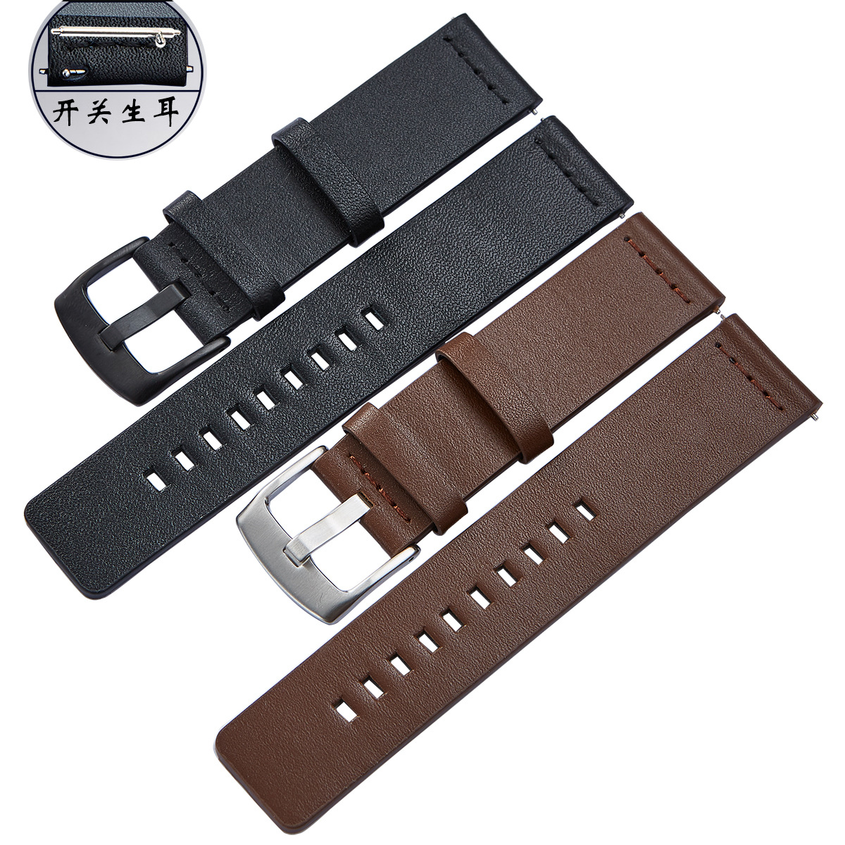 Lederen band voor OnePlus Watch 2/46 horlogeband voor OPPO Watch X/4 Pro vervangende armband voor Realme Watch 3 2 S Pro polsband