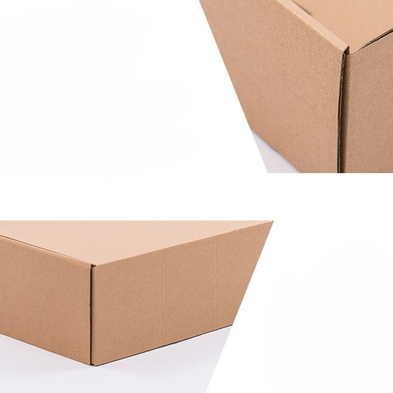 10Pcs 4 Sizes White Paper Box 3 Layer Corrugated Box Brown Kraft Box Wallet Underwear Packaging Boxes Thicken Box Mailer