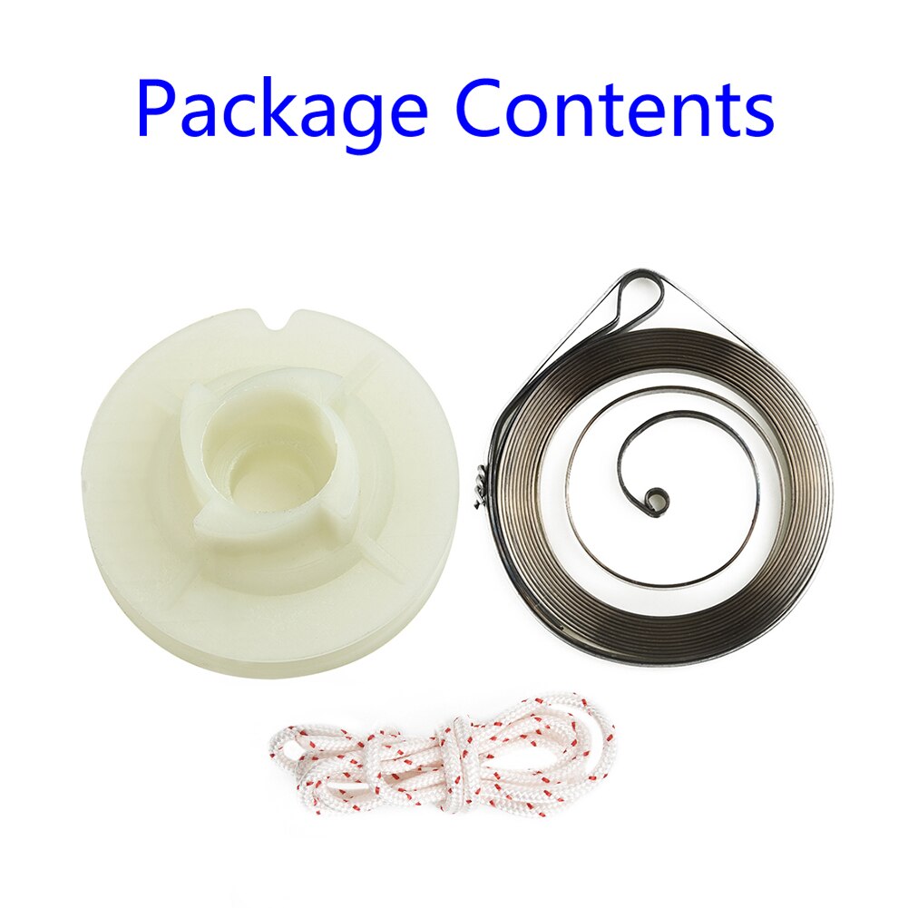 Starter Pulley Recoil Spring Starter Rope Kit For Zenoah G2500 And Chinese 2500 25cc 2-Stroke Small Chainsaw Garden Tool Parts