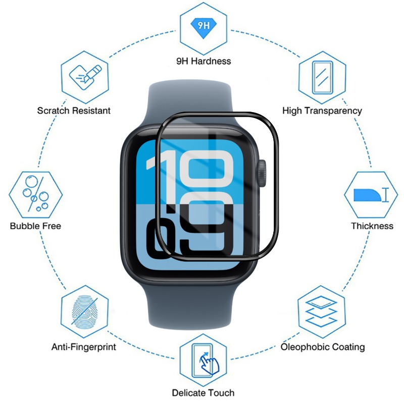 1-6PCS Screen Protector Für Apple Uhr SE 3 40MM 44MM Smartwatch Abdeckung für iWatch SE3 40/44MM Anti-scratch Schutz Filme