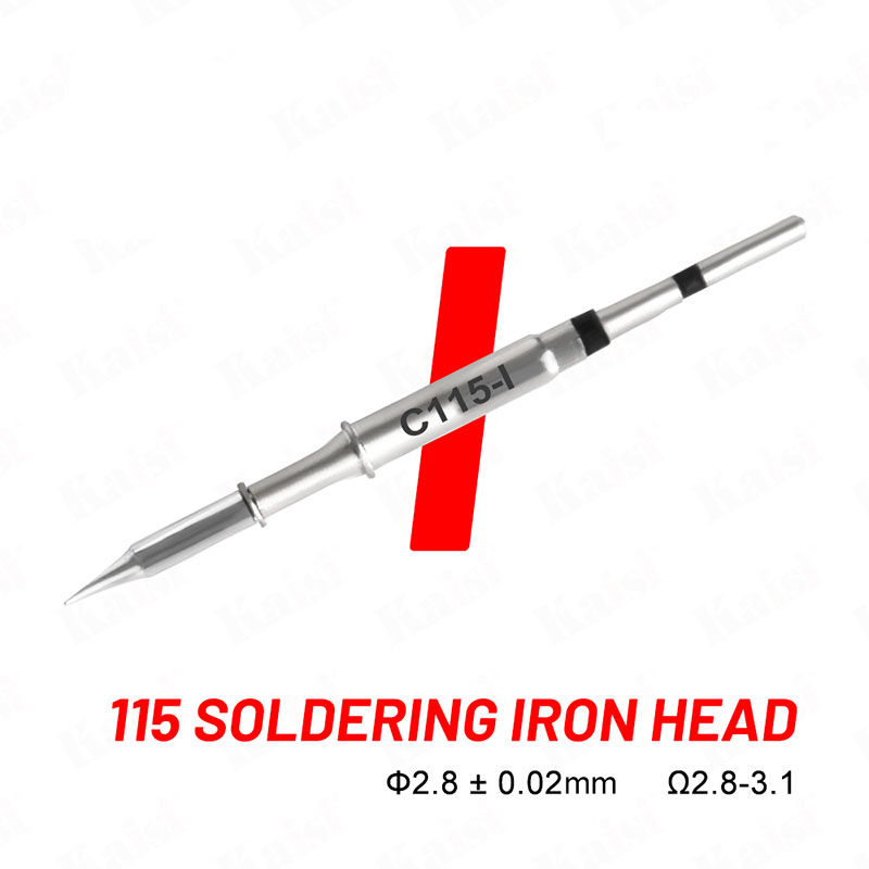 Kaisi C115 C210 C245 Soldering Iron Tips Lead Free Compatible Sugon Aifen Aixun Maant GVM Oss Sunshine Soldering Station Handle: Blue