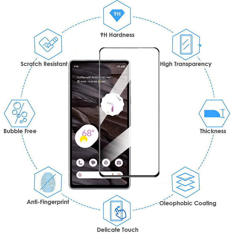 mica/lamina Pixel 8 Pro, pixel 8 screen protector for Google Pixel 7a protective tempered glass Pixel 6a Pixel8 camera lens film Google Pixel 7a accessories pixel-8-pro