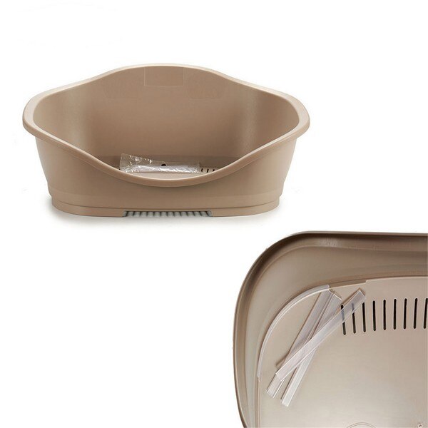 Hond Bed Beige Plastic (49X28X68 Cm) Grandado