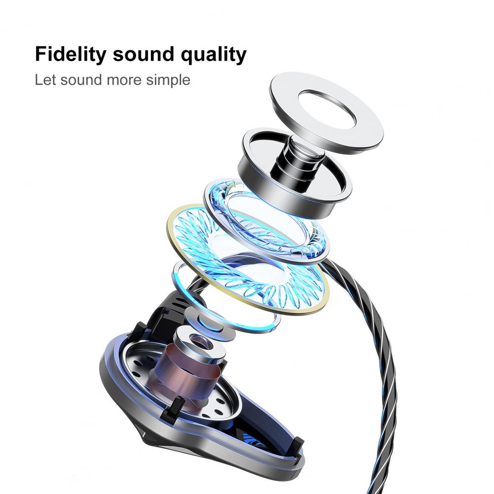 F5 Hollow Subwoofer Heavy Bass Volume Control Anti-Noise Earphones With Mic Setro In-Ear Wired Headset For Xiaomi Huawei