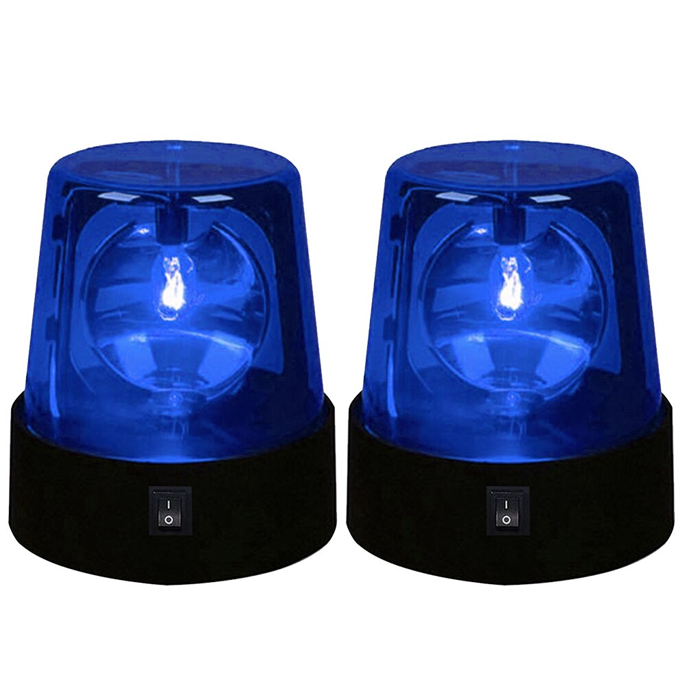 3Inch Ballroom Party Mini Led Baken 360 Graden Roterende Desktop Night Club Knipperende Stroboscoop Podium Effect Batterij Aangedreven: Blauw / 1pc