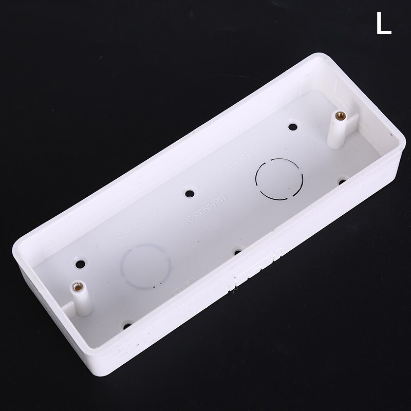 1pc PVC Switch Socket Base Outfit Junction Box Surface Mount Bottom Box Wall Tools S/M/L 3 Sizes: L