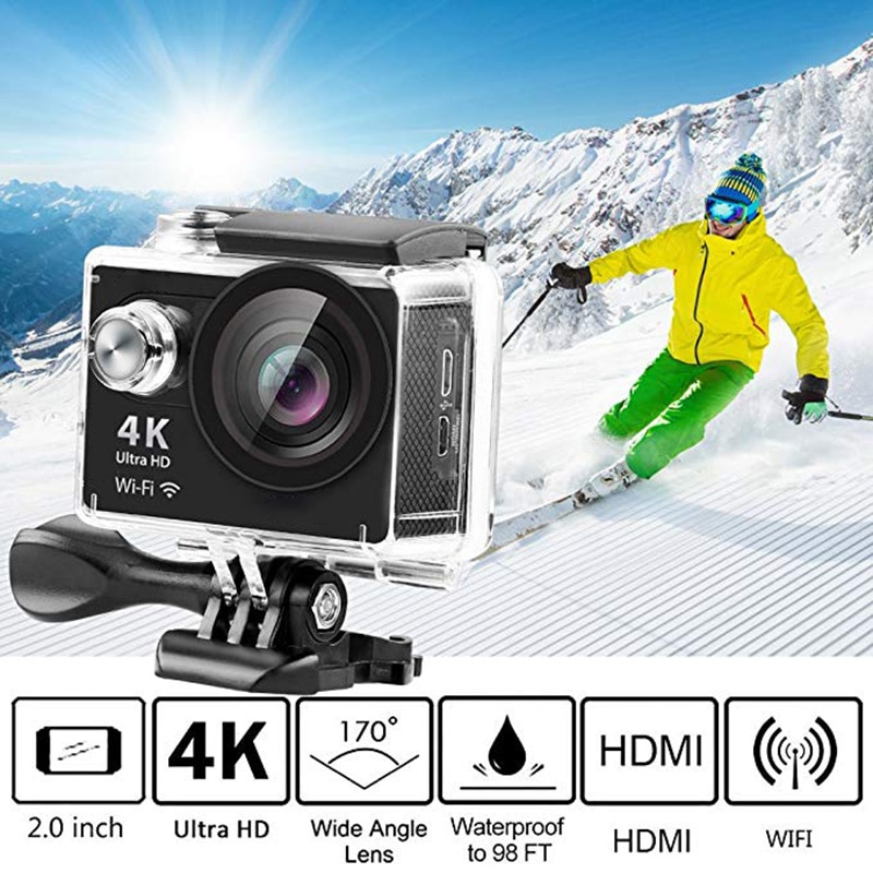 4K WiFi Camera Ultra HD Waterproof 170 Degree Wide Angle Camcorder for outdoor LHB99