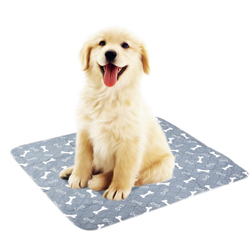 Neue Welpen Hund Katze Pee Bett Pad Teppich Urin Haustier Trainging Matte Schutz Abdeckung Wasser Absorbieren Wasserdichte Pad wiederverwendbar Grau