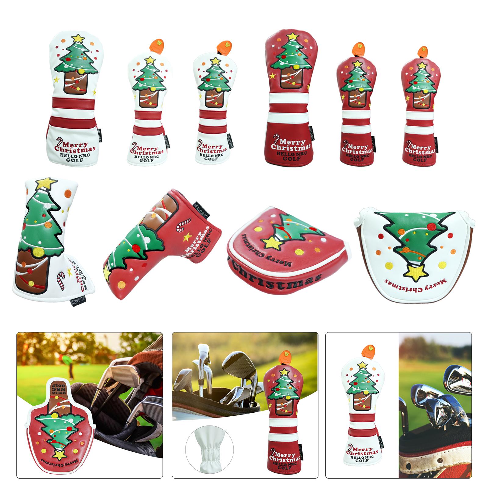 golf Headcover śliczne nakrycie głowy robić gry w golfa dla kierowcy toru wodnego hybrydowy miotacz PU skórzany ochraniacz drewna obejmuje