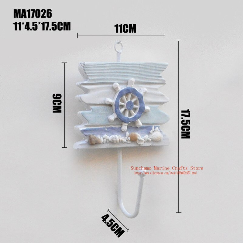Special Offer Mediterranean Marine Accessories Home Furnishing Coat Hanger Hook for Bathroom Kitchen Home Decor Hanger