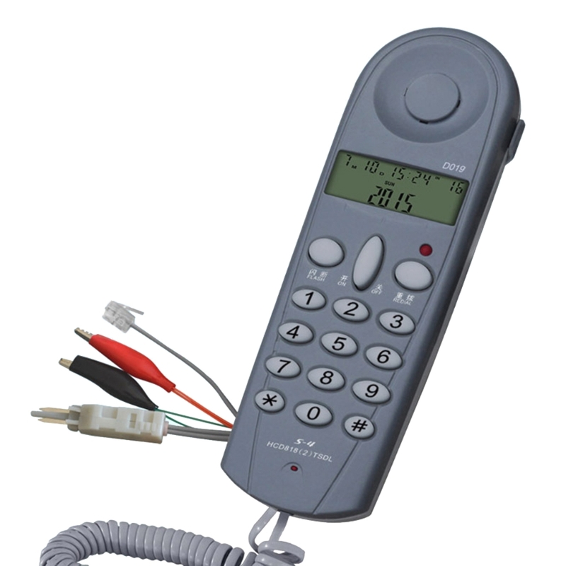 Schnur gebundenes Telefon Test telefon, d019 Festnetz telefon mit Anrufer-Display-Telefonen mit großer Taste für zu Hause, Büros