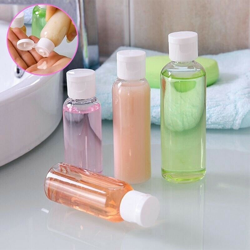50ml 100ml doorzichtige plastic shampoo verstuiver lege flessen reis make-up beauty fles accessoires