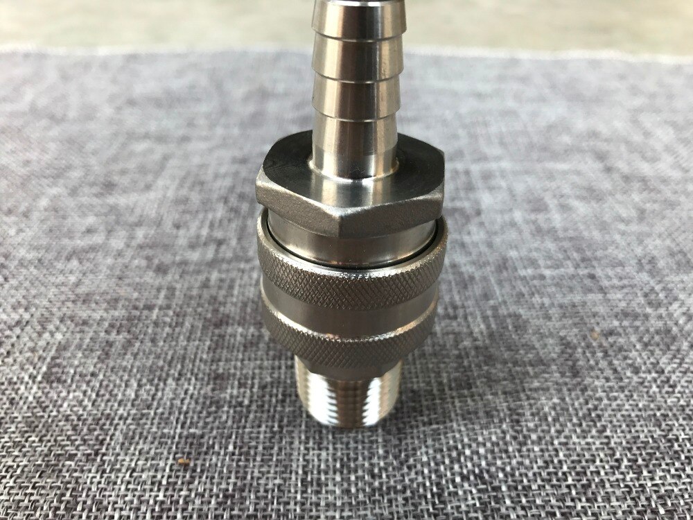 Stainless Female Quick Disconnect Set, Homebrew Fitting, 1/2"BSP, and Retail beer Quick Disconnect for home brewring