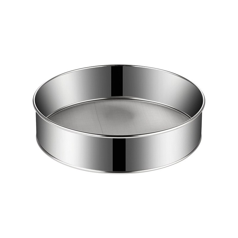 Stainless steel flour sieve thickened Hand-held sieve mesh Baking tool Kitchen tools gadgets fine filter ultra-fine flour sieve