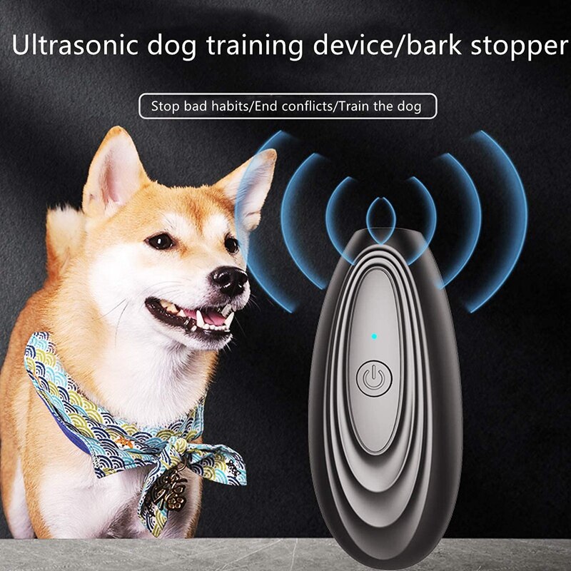 ! Ultrasonic Dog Barking Deterrent Pet Training Control Anti Stop Device Against Repeller Scare Trainer