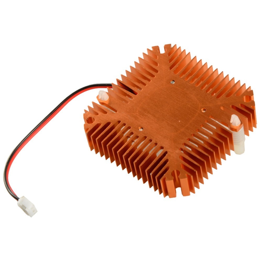 Cooler Fan 55Mm 2 Pin Grafische Kaarten Koelventilator Aluminium Goud Heatsink Cooler Fit Voor Personal Computer Componenten Fans koeler