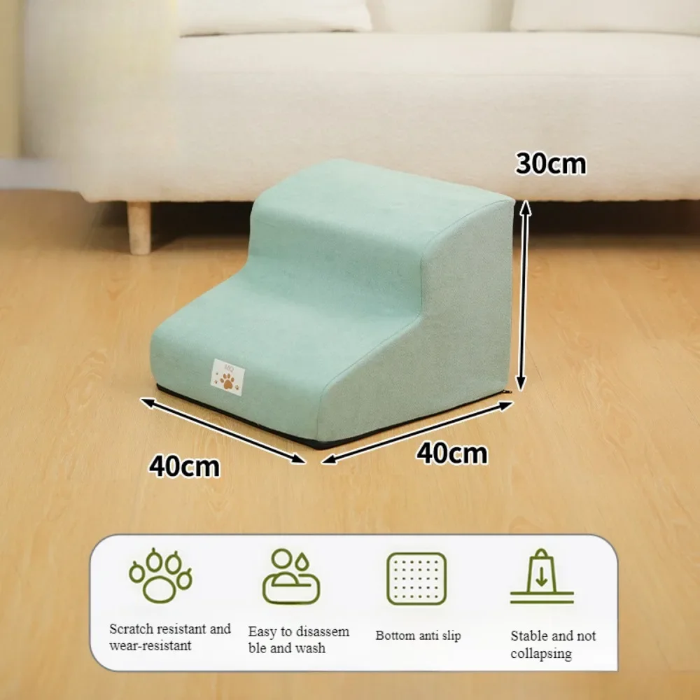 Escabeau pour animaux de compagnie, rampe pour chien/chat, éponge en mousse à mémoire de forme, canapé pour chiens, amovible et lavable, entraînement, rampe pour animaux de compagnie, fournitures pour animaux de compagnie