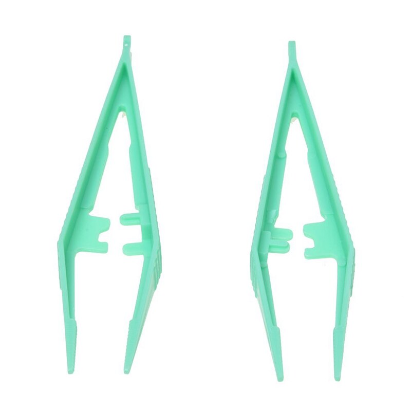 100 stuks gemengde houten knopen voor knutselen, knopen beschilderen, ronde knopen & 5 stuks 12cm plastic clip pincetten voor het voeren van reptielen