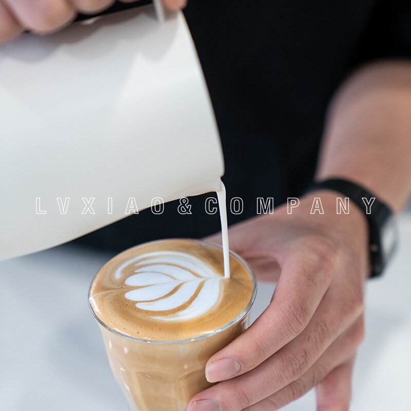 watchget Stainless Steel Milk Frothing Jug Espresso Coffee Latte Art Pitcher Barista Coffee Latte Cappuccino 20OZ 600ml