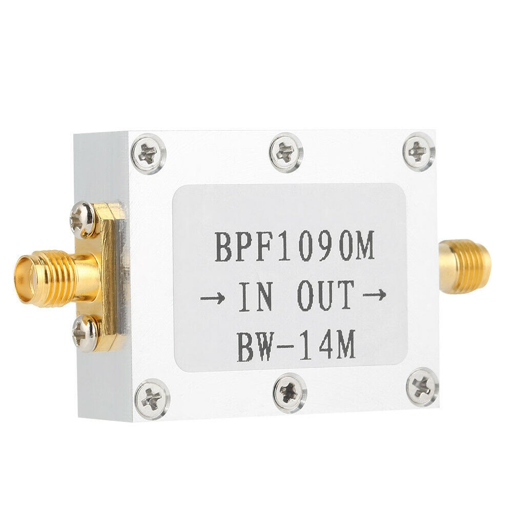 1090MHz ADS-B aviation frequency band Bandpass SMA filter with Aeronautical bandwidth 8MHz and SMA interface for SDR Radio