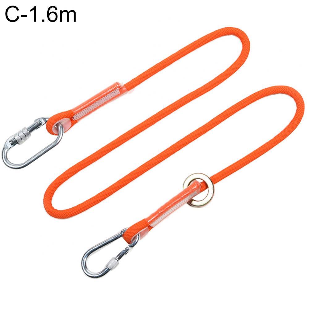 Outdoor Safe Construction Working Harness Belt Safety Lanyard Fall Protection Rope: C 160cm