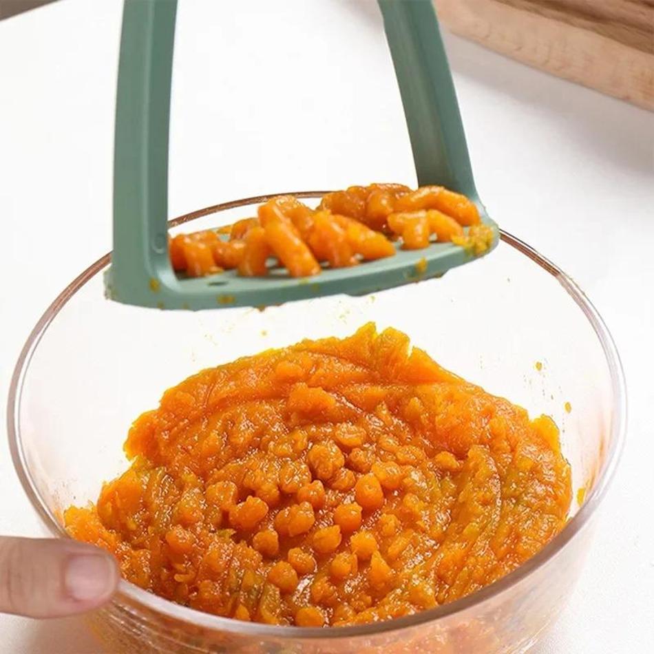 1 Pcs Kitchen PP Pressed Potato Masher Ricer Puree Juice Maker Potato Pusher Smooth Mashed Potatoes Crusher Fruit Tools Supplies