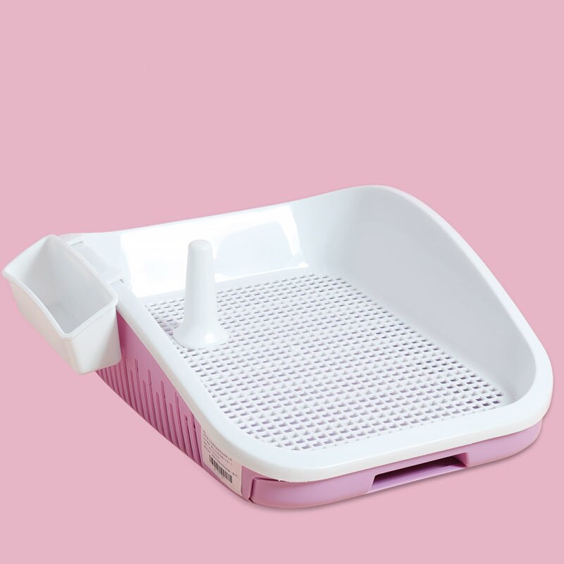 Uusin eläin lemmikki sisätarvikkeet kannettava koira wc muovi kaksikerroksinen koiran tyyny koulutus kissan pentu pissa wc: Valkoinen