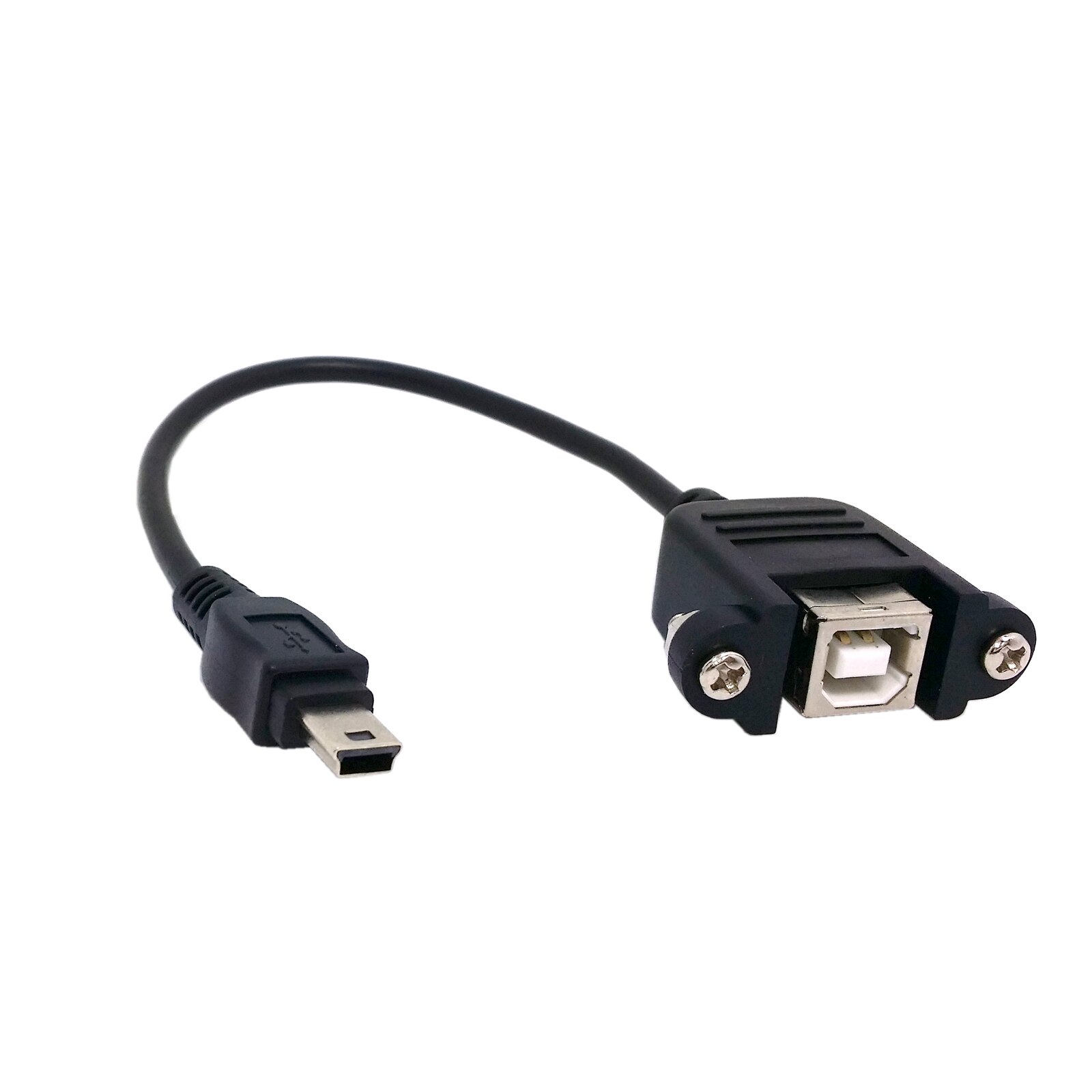 Cablecc Usb 2.0 Mini Male Naar B Type Vrouwelijke Otg Host Kabel 0.2M